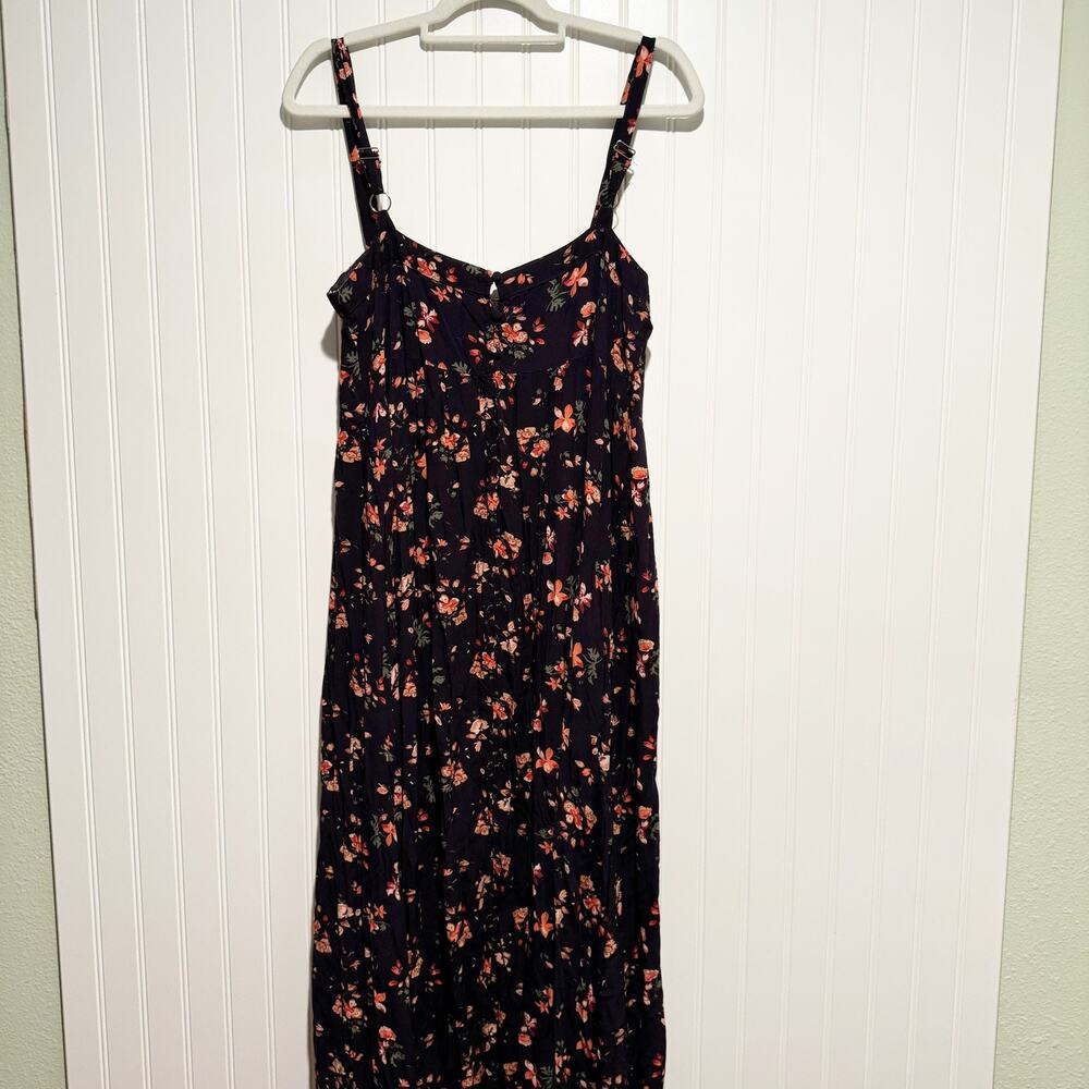 Natural Life Purple Floral Cami Dress Maxi Length Size Medium - Picture 7 of 9